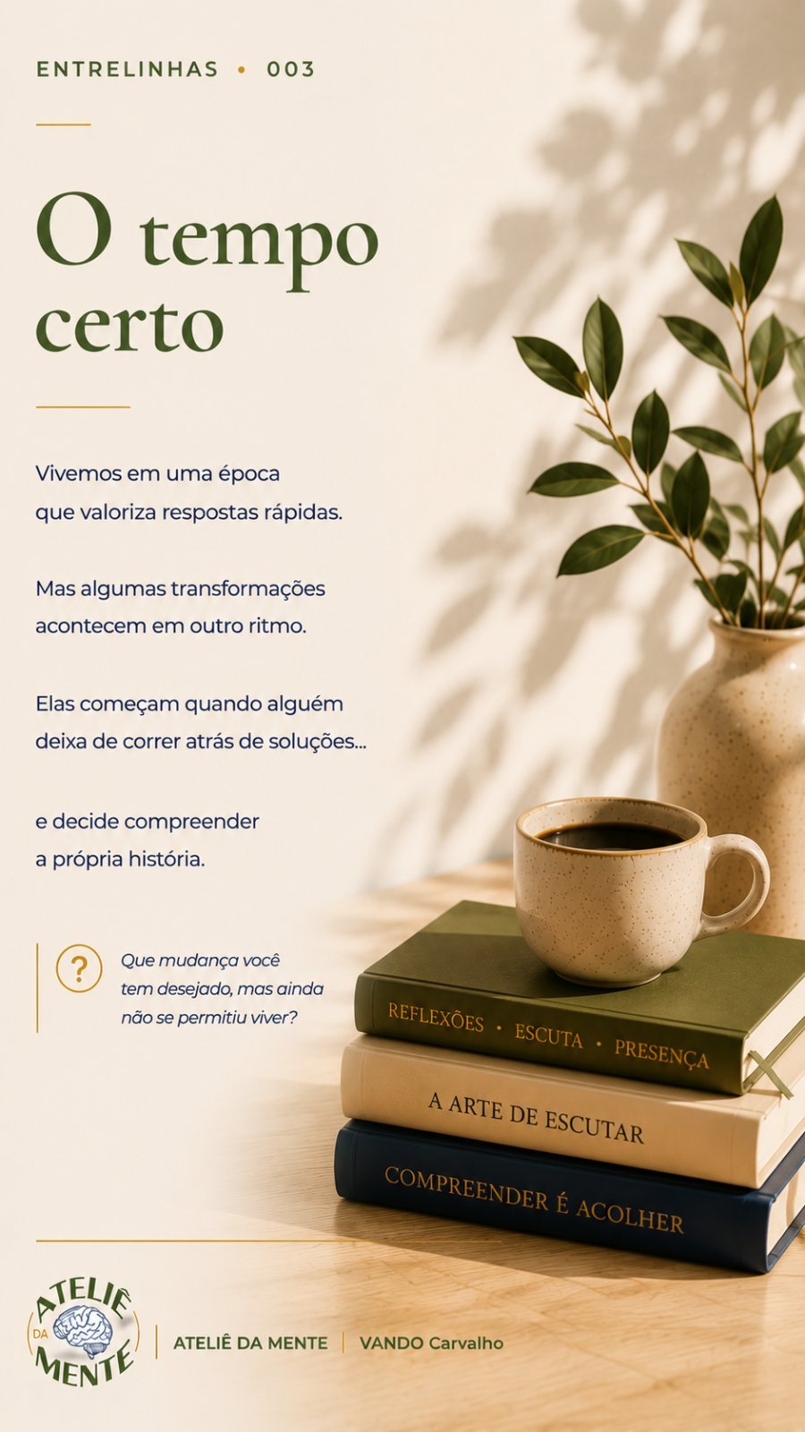 O TEMPO CERTO
